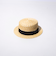 【GLOSTER/グロスター】STRAW BOATER HAT ストローハット 麦わら カンカン帽