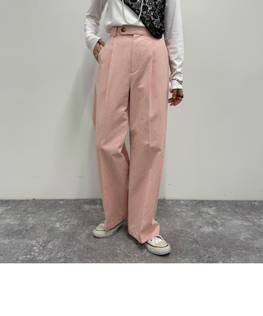 【低身長サイズ34有り】チノタックパンツ