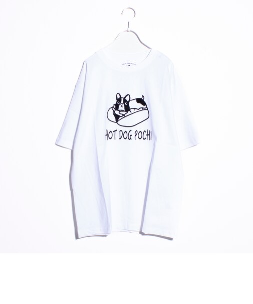 【POCHITAMALAND/ポチタマランド】HOT DOG POCHI ホットドッグポチ Tシャツ