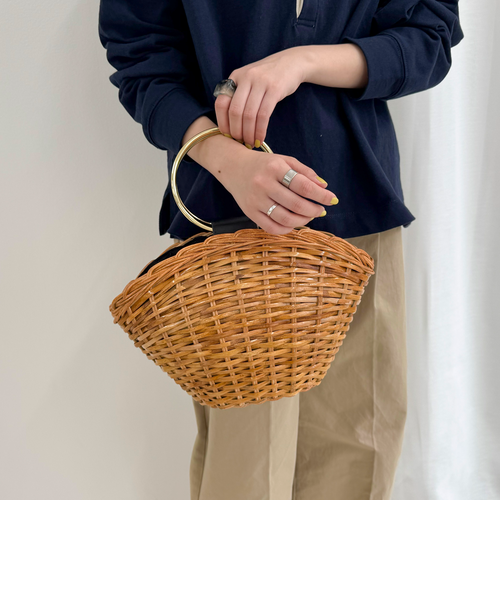 今季＜COTTO＞リングハンドル バスケットバッグ COTTO/コット】リングハンドルシェル型バケットバッグ｜フレディ