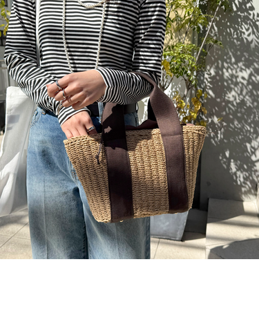 テープハンドルカゴバッグ