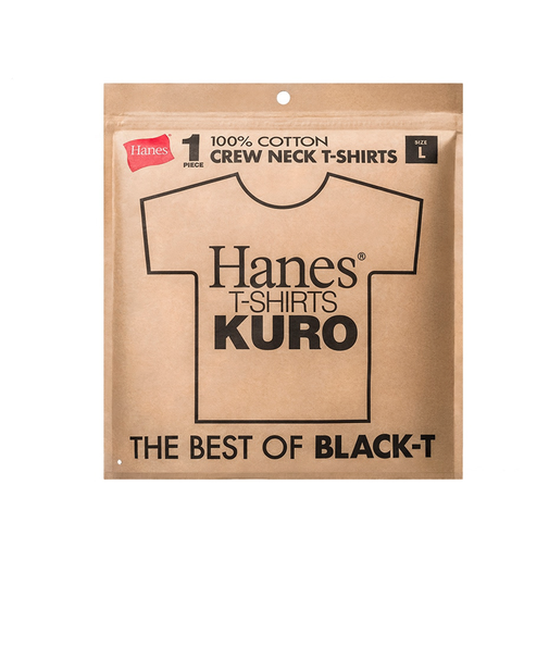 【Hanes/ヘインズ】KURO クルーネック Tシャツ パックT