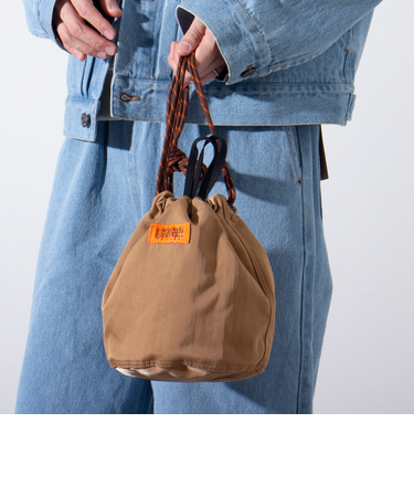 【UNIVERSAL OVERALL】巾着バッグ/ショルダーバッグ 2way