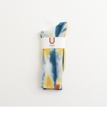 【UNIVERSAL OVERALL/ユニバーサルオーバーオール】タイダイ柄リブソックス