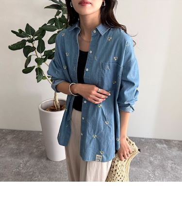 ライトオンスデニムシャツ