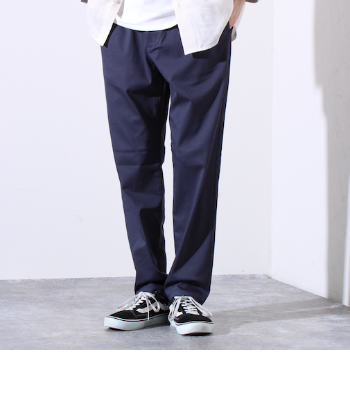 【GLOSTER/グロスター】flexible ストレッチ テーパードイージーパンツ