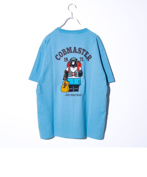【COBMASTER/コブマスター】吸水速乾 フェスベアーバックプリントTシャツ