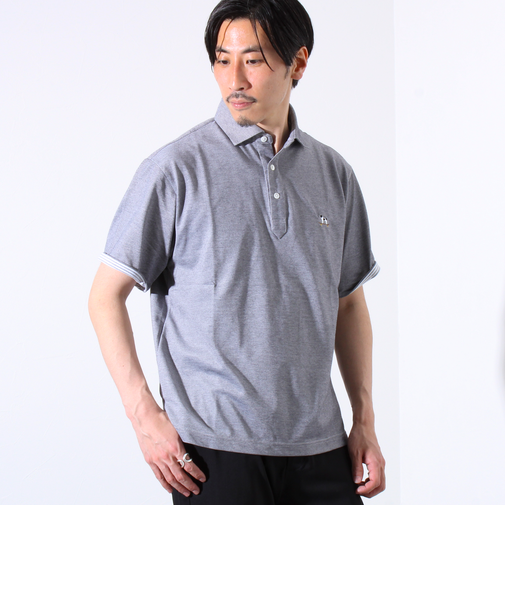 【GLOSTER/グロスター】フレンチブルドッグ刺繍 DADDYポロシャツ