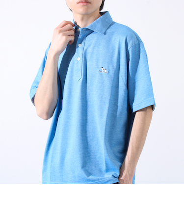 【GLOSTER/グロスター】フレンチブルドッグ刺繍 DADDYポロシャツ