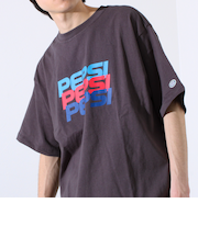 【PEPSI×DISCUS ATHLETIC】コラボ プリント 半袖 クルーネックTシャツ