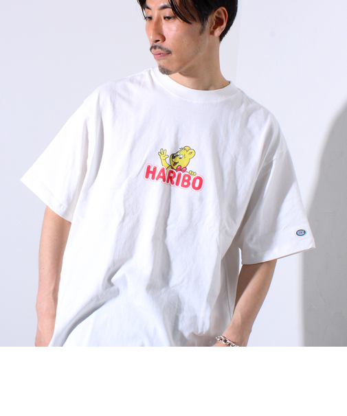 【HARIBO×DISCUS ATHLETIC】コラボ プリント 半袖 クルーネックTシャツ