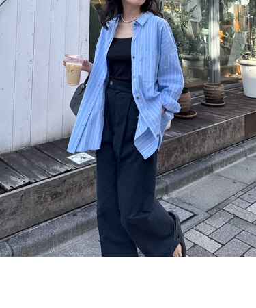 刺繍入りオーバーシャツ