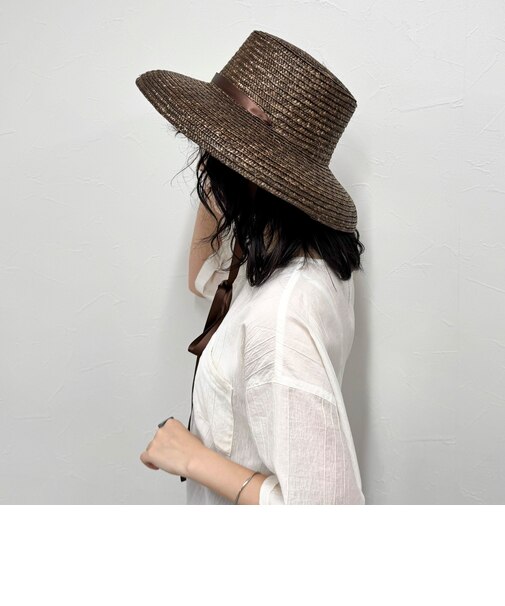 【Benelli Montacone/ベネリ モンタコーネ】リボンカサブランカハット