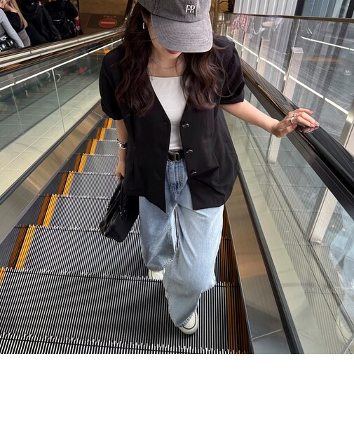 《セットアップ対応》レーヨン麻半袖ジャケット