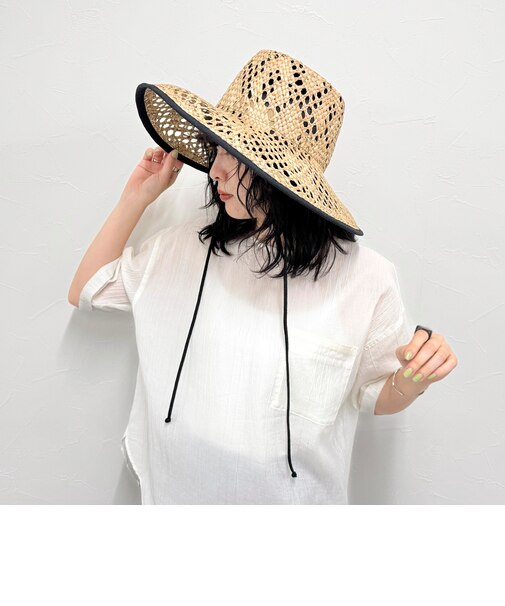 【Benelli Montacone/ベネリ モンタコーネ】柄編みストローハット