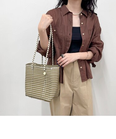 【Letra/レトラ】メルカドボックスロングハンドルバッグ