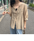シャイニーシアー２WAYハーフスリーブブラウス