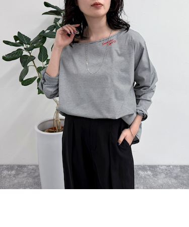 2WAYワンショルロンTシャツ