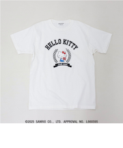 【HELLO KITTY meet FREDY emue】 カレッジプリントTシャツ
