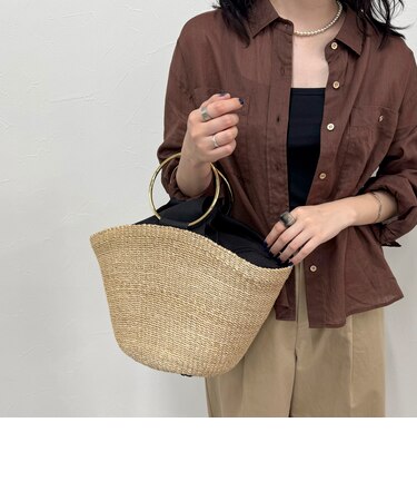 【COTTO/コット】 リングハンドルアバカトートバッグ