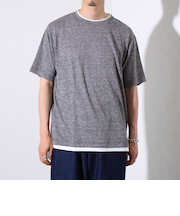 【GLOSTER/グロスター】チェーンサーマル フェイクレイヤードTシャツ