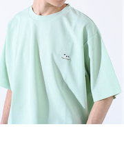 【GLOSTER/グロスター】フレンチブルドッグ刺繍 カットジョーゼットTシャツ