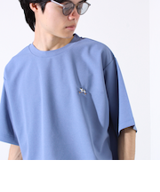 【GLOSTER/グロスター】フレンチブルドッグ刺繍 カットジョーゼットTシャツ