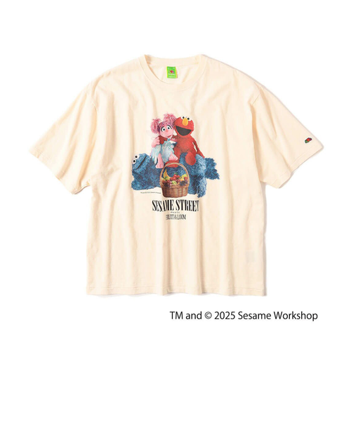 チョコプラ　boolm Ｔシャツ　フォトプリント　Ｌサイズ SESAME STREET×FOTL】Photo T-Shirt B クルーネックプリントT
