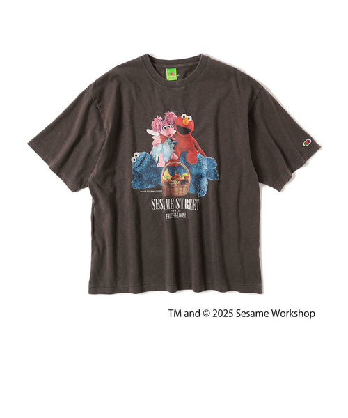 チョコプラ　boolm Ｔシャツ　フォトプリント　Ｌサイズ SESAME STREET×FOTL】Photo T-Shirt B クルーネックプリントT