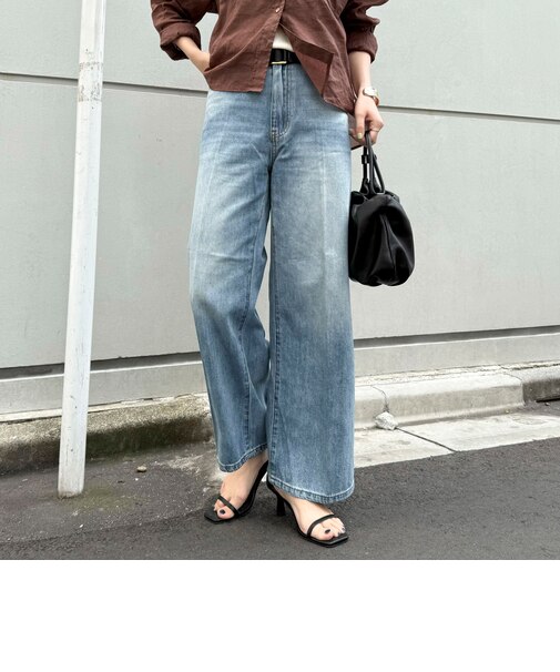 ライトオンスFRセミワイドデニムパンツ