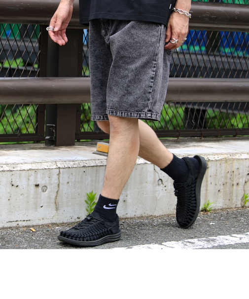 【GLOSTER/グロスター】イージーデニムショーツ/USEDライク ハーフパンツ