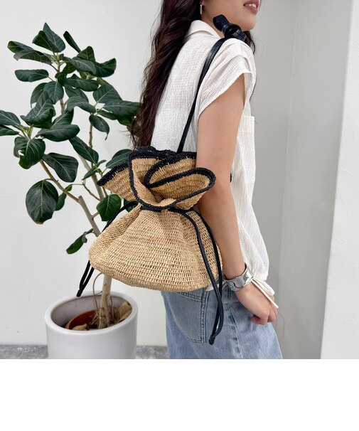 【MADE IN MADE/メイド イン マダ】ANDRY フリルショルダーバック S