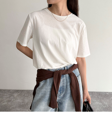 ハイツイストコットンTシャツ