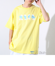 表情連続プリント スマーフ フロントTシャツ?
