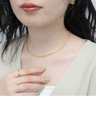 ねじりチェーンアジャストネックレス