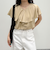 ラッフルカットソーブラウス