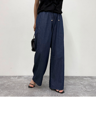 ライトオンスデニムイージーパンツ