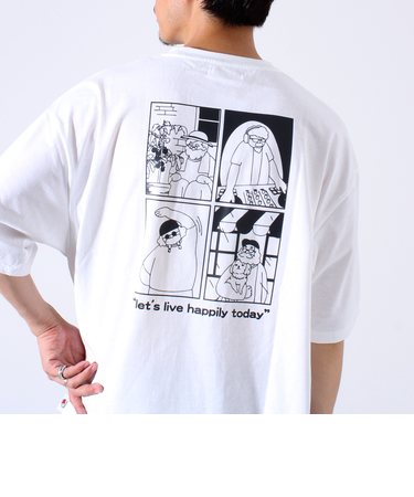 【FREDYMAC/フレディマック】度詰め天竺 オジサン刺繍&コミックTシャツ