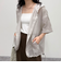 シアーフーディハーフスリーブシャツ