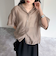 シアーフーディハーフスリーブシャツ