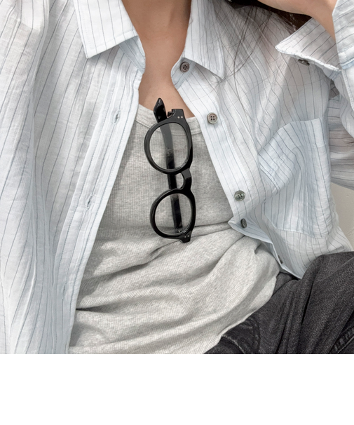 【haruセレクト】ブラック太フレームメガネ