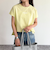 袖折り返しちびロゴTシャツ