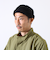 【GLOSTER/グロスター】コンビネーションロールキャップ 異素材ミックス スエード×コーデュロイ