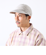 【GLOSTER/グロスター】ヘリンボーン ロングブリムキャップ