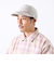 【GLOSTER/グロスター】ヘリンボーン ロングブリムキャップ