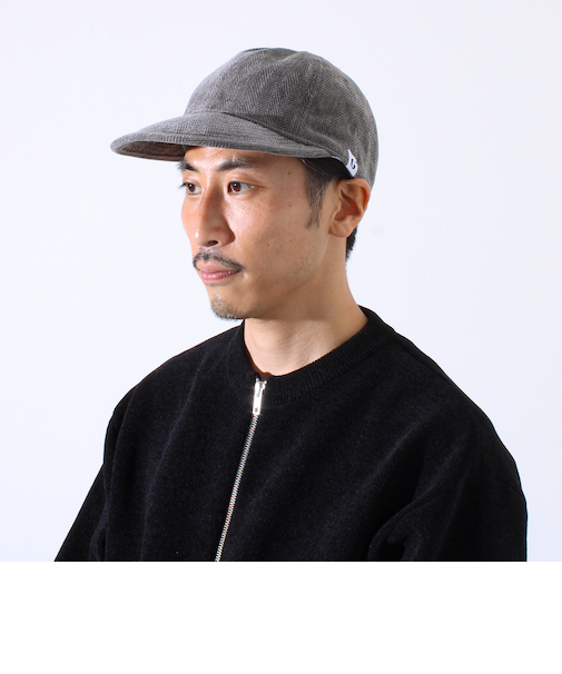 【GLOSTER/グロスター】ヘリンボーン ロングブリムキャップ