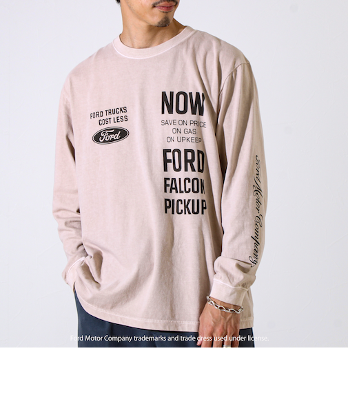 【GOOD ROCK SPEED】FORD/フォード バックプリント ロングスリーブTシャツ ロンT
