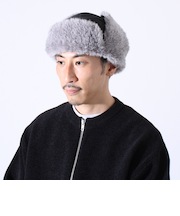 【GLOSTER/グロスター】フライトキャップ 2WAY ナイロン/デニム
