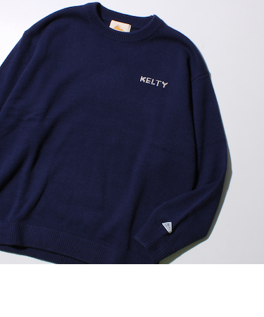 【KELTY×GLOSTER】別注 ジャガードニット プルオーバー