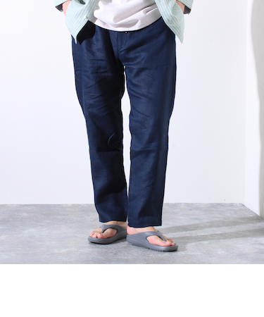 【追加販売】【GLOSTER/グロスター】リネン100% イージーパンツ リラックスフィット